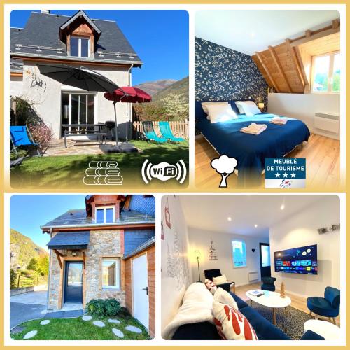 Les trois chalets - jardin terrasse 7 personnes - Saint Mamet Luchon