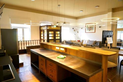 a living room with a couch and a table at Ostseelandhaus DHH Wendy 1 in Proseken