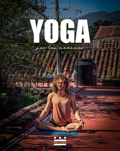 a man sitting in the water in a yoga pose at 13 Cielos Hostel & Coworking in San Cristóbal de Las Casas