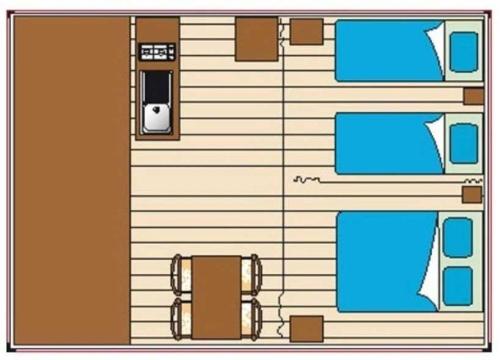 a drawing of a house with a dog on it at ZEcamping familial avec parc aquatique - chiens acceptés in Saint-Jean-dʼOrbetiers