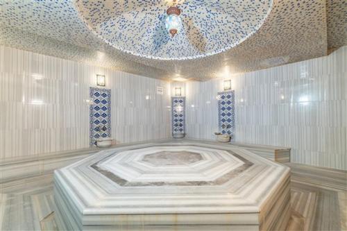 a room with a large room with a ceiling and a large room with a large at City Live Hotel in Antalya