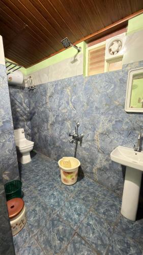 a bathroom with two toilets and a sink at CENTAURUS Coorg HOMESTAY in Madikeri