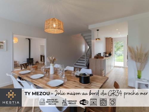 TY MEZOU - Jolie maison au bord du GR34 proche mer