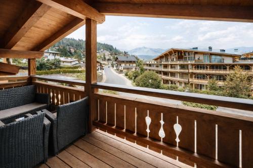 a view from the balcony of a resort at ALPENNEST - Balcony & Sauna Access in Seefeld in Tirol
