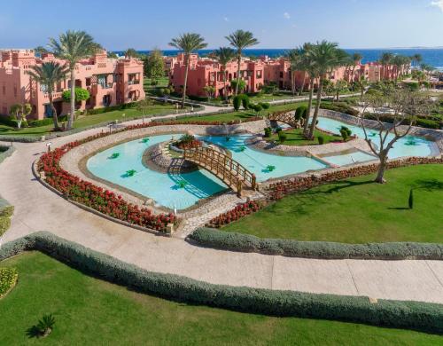 an aerial view of a swimming pool at a resort at Charmillion Sea Life Resort in Sharm El Sheikh