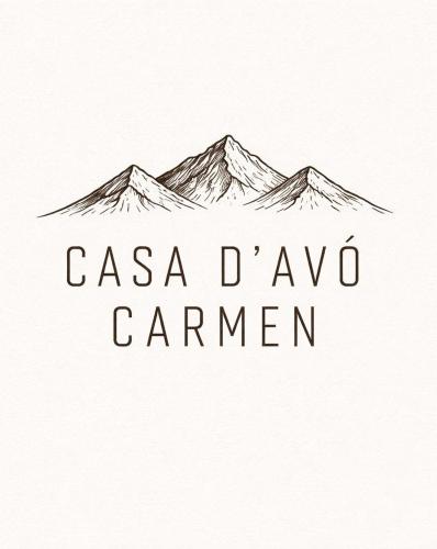 a mountain logo on a white background at Casa D'Avó Carmen in Ventosa