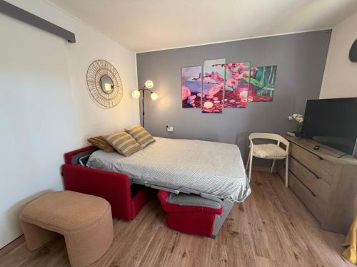 JolieT2 ,RDC,piscine,clim,parking,tennis ,Canet en Roussillon