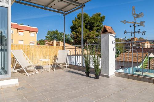 Modern Studio with balcony 700 meters to Beach
