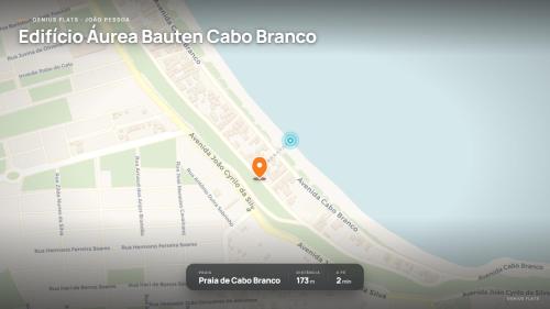 a map of aedia america bitten casino branca at Áurea Bauten Cabo Branco Genius Flats in João Pessoa