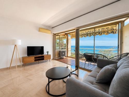 L'Azuria - Terrasse vue mer et accès privé plage
