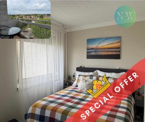 UCL Final Weekend Retreat with Balcony and Free Parking