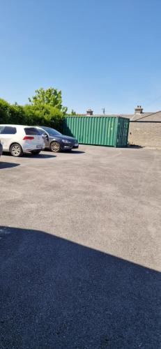 a group of cars parked in a parking lot at Claddagh in Galway