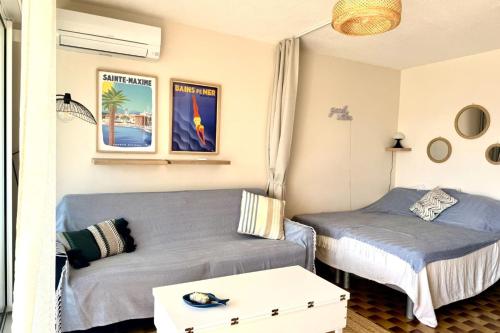 Studio with pool and balcony in Sainte-Maxime