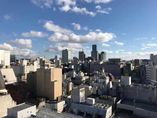Nespecifikovaný výhled na destinaci Sendai nebo výhled na město při pohledu z hotelu