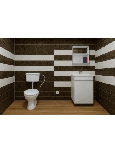 a bathroom with a toilet and a sink at Hotel Walk Inn in Faridabad