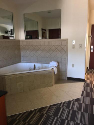 Ένα μπάνιο στο Microtel Inn & Suites by Wyndham Indianapolis Airport