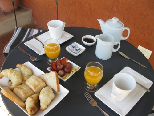 Morgenmad for gæster der bor på Finca El Amparo