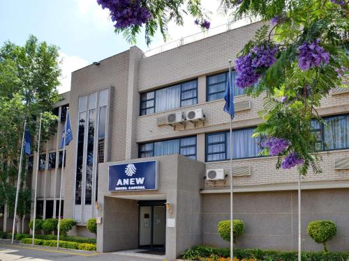 an office building with aiya sign in front of it at ANEW Hotel Capital Pretoria in Pretoria