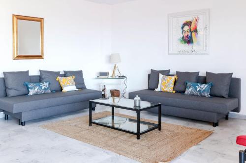Beautiful flat with Sea View Terrace Pool Parking portative AC- BENAKEY photo 9