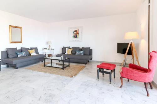 Beautiful flat with Sea View Terrace Pool Parking portative AC- BENAKEY photo 8