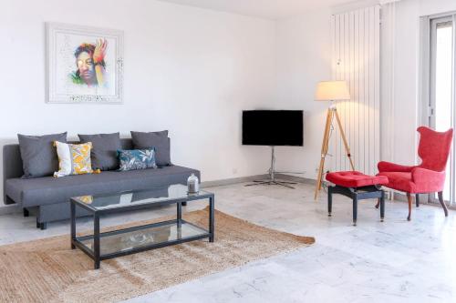 Beautiful flat with Sea View Terrace Pool Parking portative AC- BENAKEY photo 10