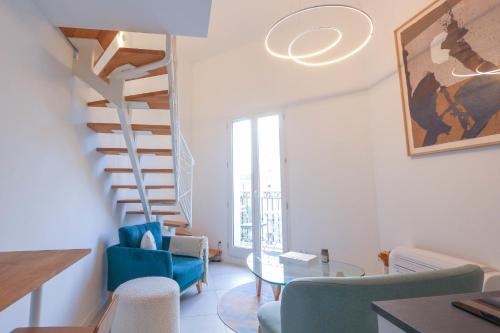 2BR Close Gare Station AC and Balcony DOWNTOWN CANNES - BENAKEY