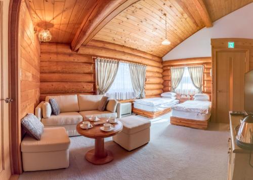 O zonă de relaxare la Villa Rusutsu