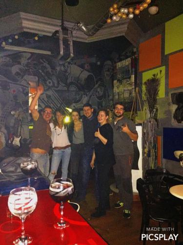 a group of people standing in a room at Anahuaska Art - Suites Temáticas in Panzares