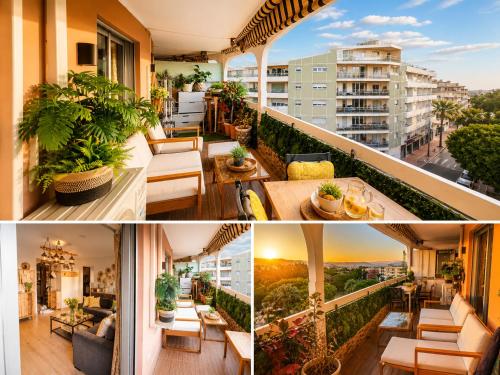 Bel appartement au centre d'Antibes, superbe terrasse et plages à pied