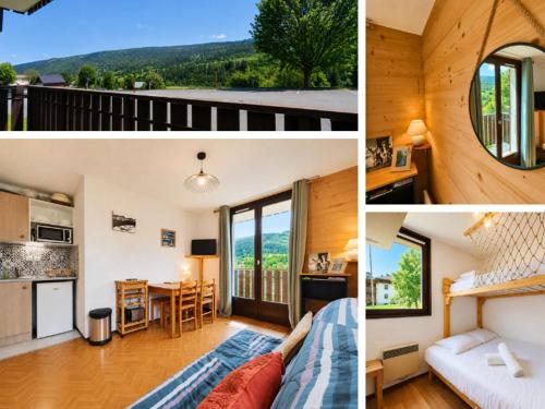 Le Chamois -5 pers- pied des pistes - vue montagne