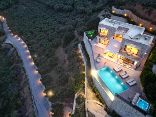 Paleokastro Villas with Private Heated Pool, Top Views - Next To Center - Top WiFi