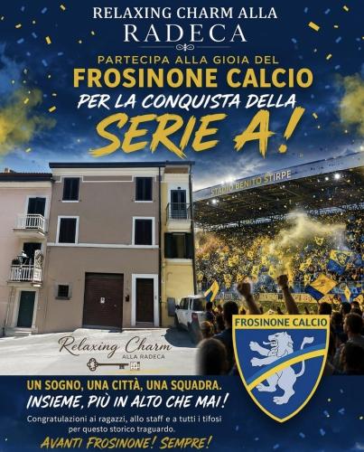 a poster for a concert of a soccer game at Relaxing charm alla Radeca in Frosinone