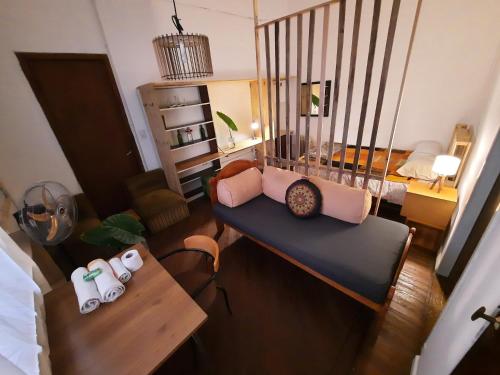 a living room with a couch and a table at LodelaAbuela 3 in Ciudadela