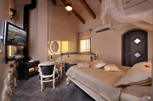 Ein Bett oder Betten in einem Zimmer der Unterkunft Villa Golan