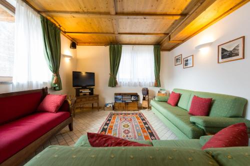 Posezení v ubytování Residence Les Nigritelles