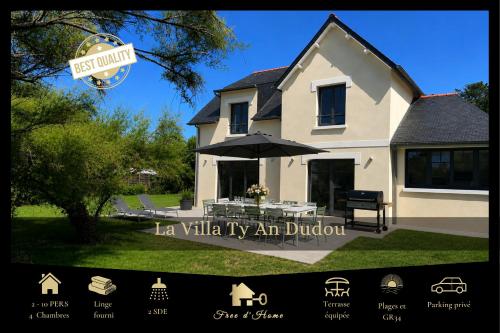 La Villa Ty An Dudou Luxe et confort, Plages, GR34 2-10 personnes