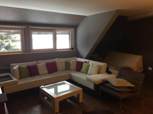 Apartmani Kopaonik Centar Maglicにあるシーティングエリア