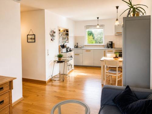 ครัวหรือมุมครัวของ Norddorf Hideaway-Ruhige Ferienwohnung auf Amrum