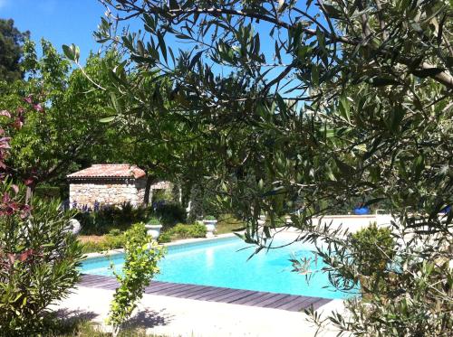 Πισίνα στο ή κοντά στο Domaine du Planas AILHON ARDECHE
