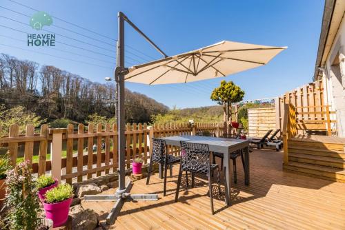 Terrasse charme & nature en coeur de Lannion