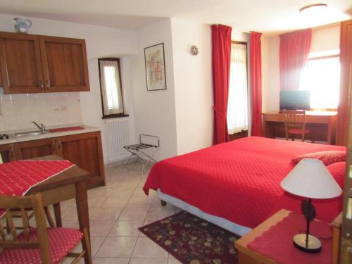 Postel nebo postele na pokoji v ubytování Residence Du Chateau