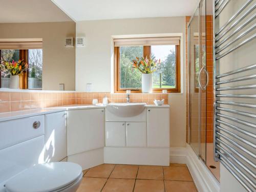 a bathroom with a sink and a toilet at 2 Bed in Wells oc-46310 in Wells
