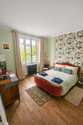 Tempat tidur dalam kamar di Trecastle