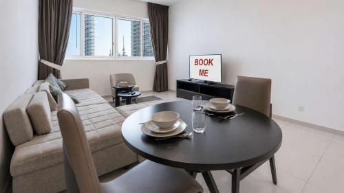 Free housekeeping visits during your stay - Stayshort - Chic 1BR JVC Apartment with Balcony & Modern Interiors
