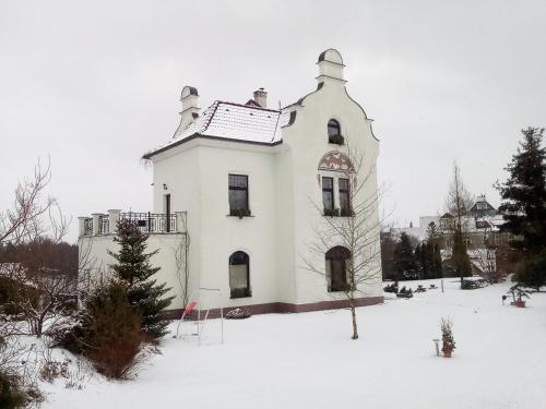 冬のVilla Liduška s kavárnouの様子