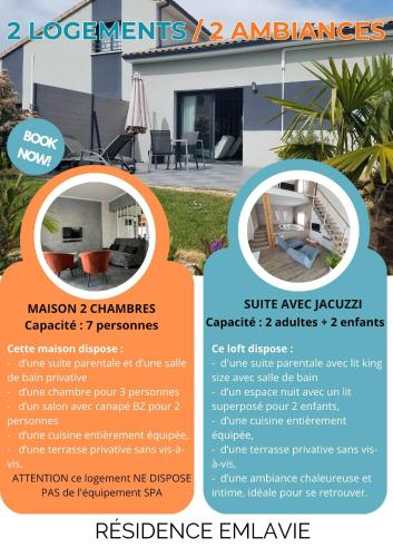Foto EMLAVIE - Maison familiale OU Loft SPA - à 3km Futuroscope 1