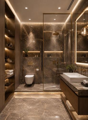 a bathroom with a shower and a toilet and a sink at Hotel West Residency Delhi Airport in New Delhi