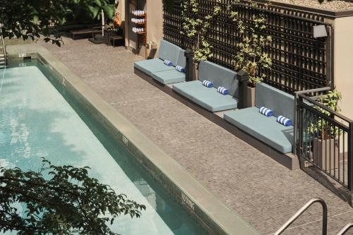 L'Hermitage Hotel — Pool view