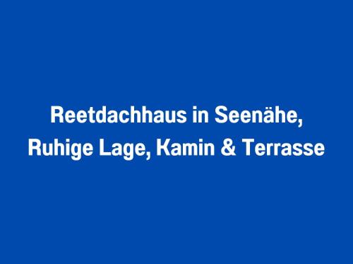 a blue background with the text reclaimrhinks in seattle at Reetdachhaus in Seenähe, Ruhige Lage, Kamin & Terrasse in Seedorf