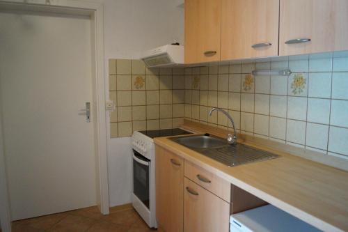 Dapur atau dapur kecil di Reiterhof Wollesen
